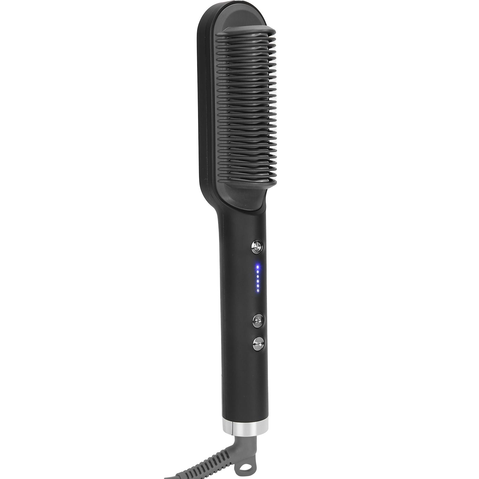 Multifunktionaler Haarglätter Lockenstab Glättkamm Stylingwerkzeug (Schwarz Rot ) UK Plug schwarz rot