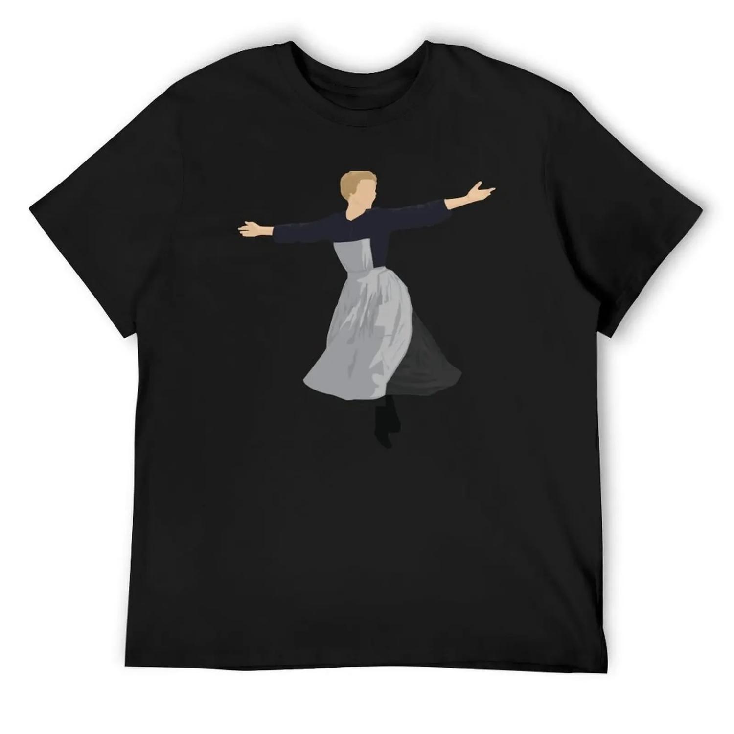 Sound of Music - Film T-Shirt Anime-Sachen Rohlinge Anime-T-Shirt Baggy Shirts Herren T-Shirts Hohe Qualität S schwarz