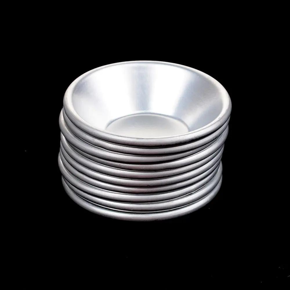 10 Stück Eierkuchenformen, kleine Kuchentörtchen, Dessertformen, Blechdosen, Puto-Cup-Backformen, Kuchen-/Keksformen, rund, wiederverwendbar, antihaftbeschichtet