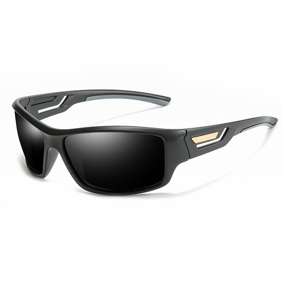 Polarisierte Sonnenbrille Herren HD Fahrsonnenbrille Mode Herren Angelbrille für Dirtbike Moto Autofahrer nicht polarisiert schwarz