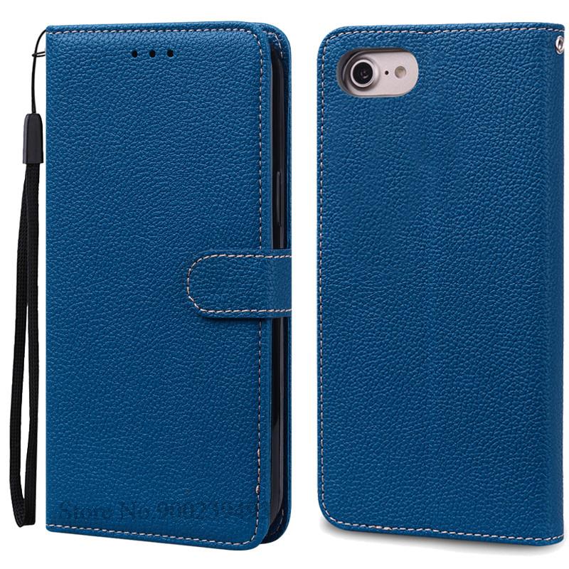 Luxus Brieftasche Hülle für iPhone 6 6S Hülle iPhone 7 8 Plus Weiche Silikon Leder Klapphülle für Coque iPhone 8 7 6 6S Plus Cover Tasche iPhone 8 Plus navy blau