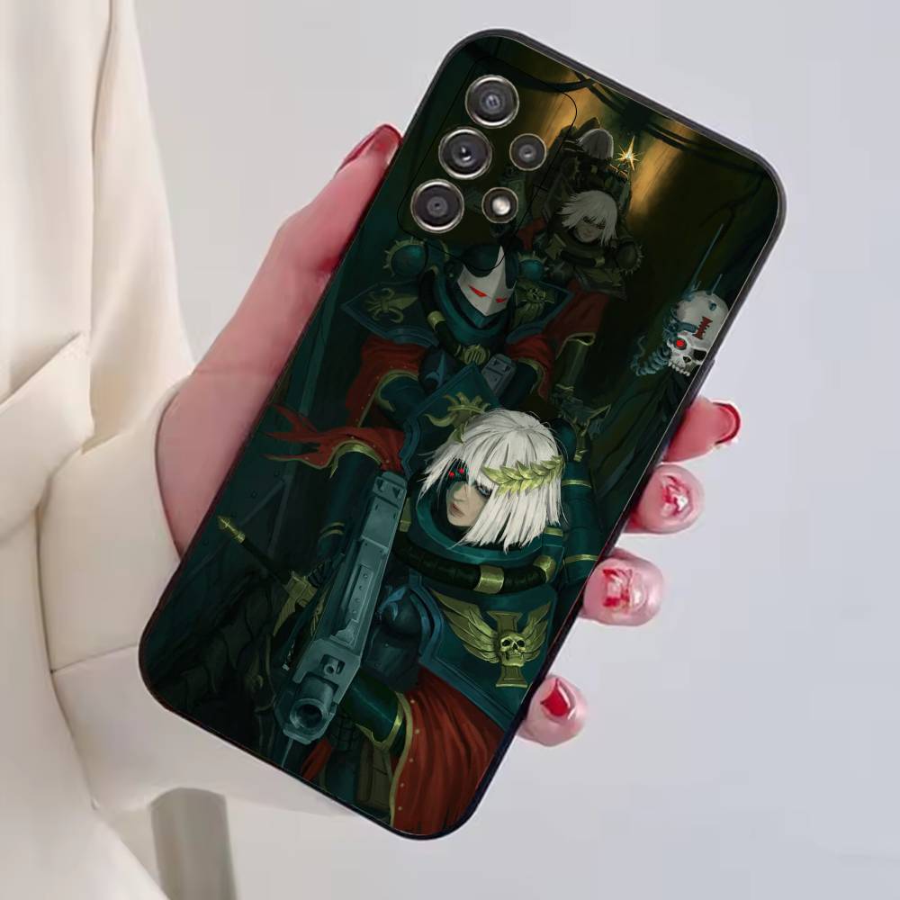 W-Warhammer 40k GamePhone Hülle Für Samsung S25,S24,S21,S22,S23,S30,Ultra,S20,Plus,Fe,Lite,Note,10,Schwarze Abdeckung Samsung S21 s305G