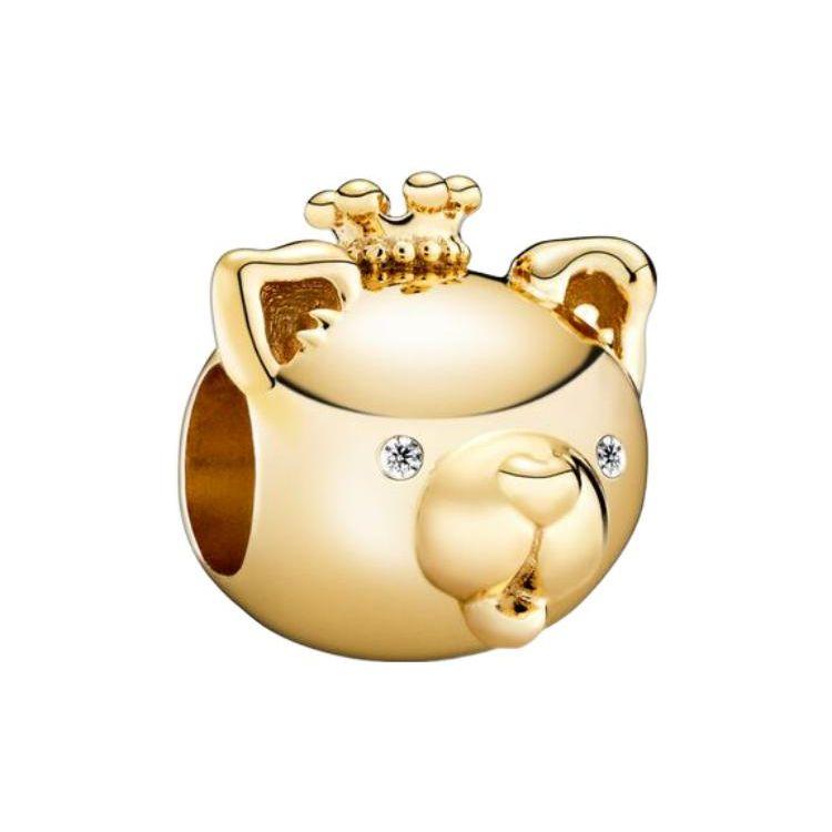 Pandora Moments Exquisiter Glänzender Hund Schmuck Zubehör Damen Zubehör Gold 768592C01 Gold,F