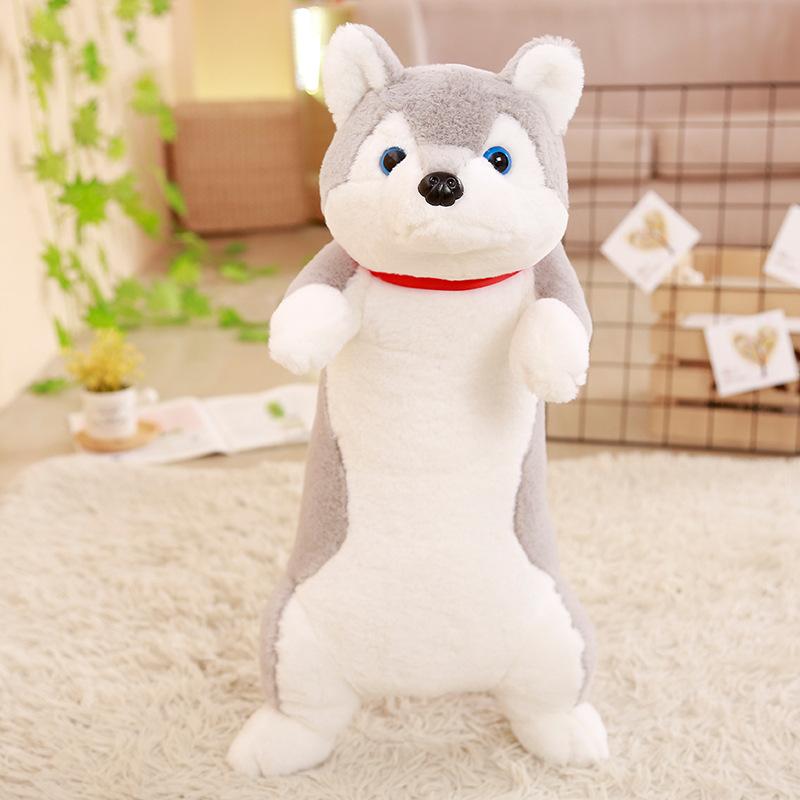 Entzückendes Shiba Inu Hundekissen Plüschtiere Husky Plüschtier Spielzeug Cartoon Kuschelkissen langes Nickerchen Schlafkissen Bettkissen Geschenk 58-60cm