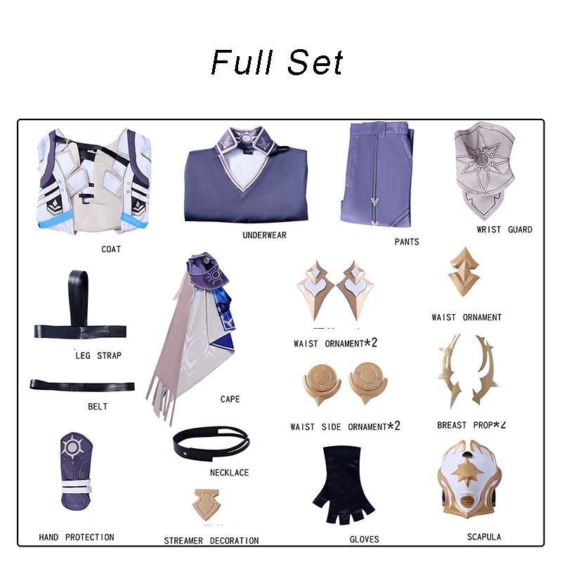 Honkai Star Rail Phainon Cosplay Kostüm Der Namenlose Held Phainon Herrenanzug Halloween Karnevalsparty Uniform L