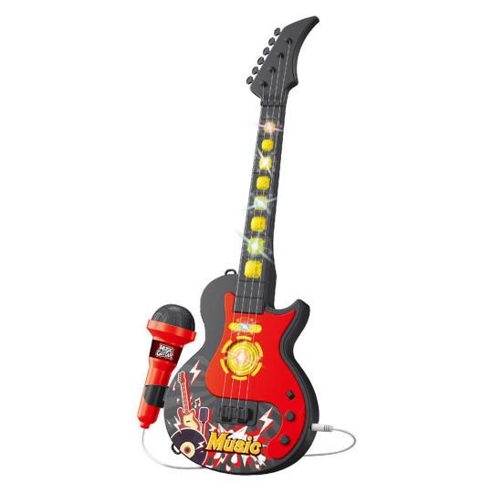 Kinder-Mikrofon-Spielzeug mit höhenverstellbarem Ständer, Karaoke-Maschine für Kleinkinder, Jungen und Mädchen mit LED-Licht und Musik, verstellbares Mikrofon, Sing- und Musikspielzeug F