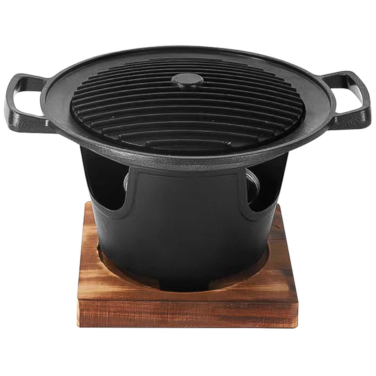 Mini-Grill, Spirituskocher, Grill, japanischer Kochofen für eine Person, abnehmbare Grillplatte für den Außenbereich, Werkzeuge zum Braten von Fleisch