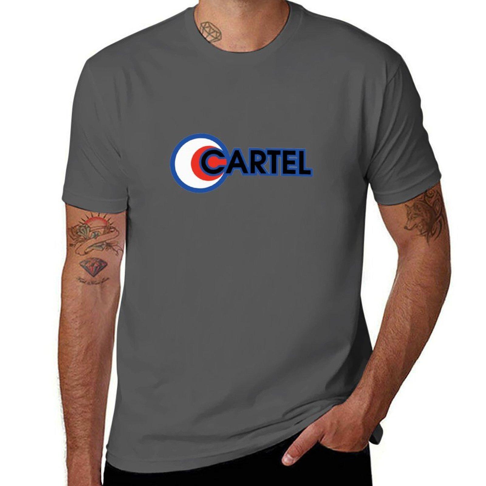 Cartel Classic TShirt1041 T-Shirt T-Shirts für Herren Pack weißes T-Shirt Herren Baumwolle Herren T-Shirts für Herren lässiges T-Shirt L