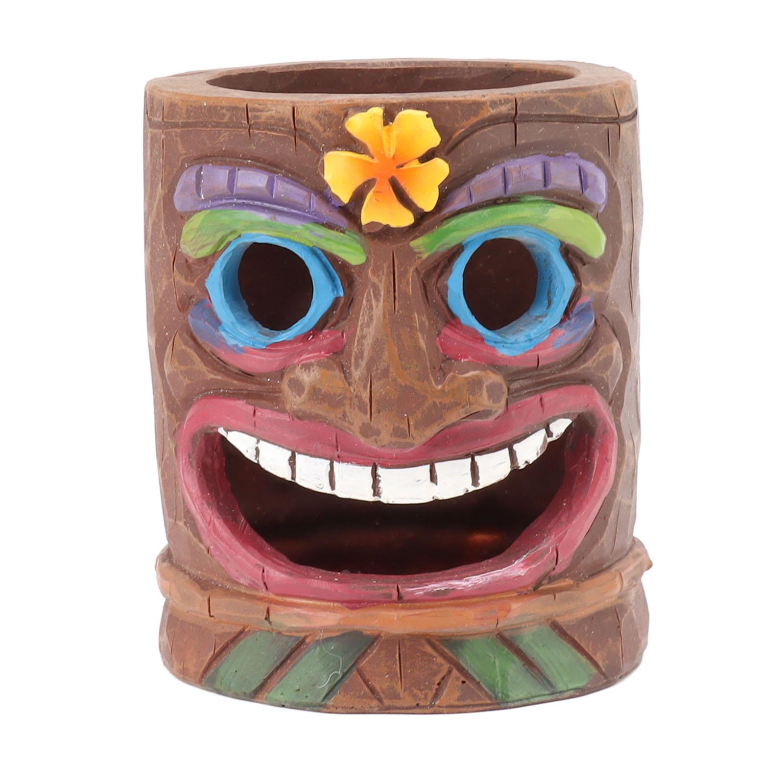 Grimasse Aschenbecher Harz Baumgesicht Kerzenhalter Stifthalter Dekorative Verzierung für Innen und Außen