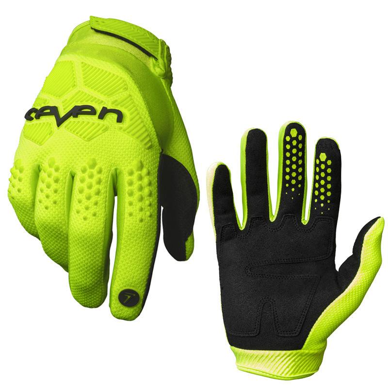 MTB Radfahren Handschuhe Moumtain Bike Winddicht Handschuhe Off Road MTB Motocross Anti-rutsch Motorrad Handschuh L fluoreszierende grün