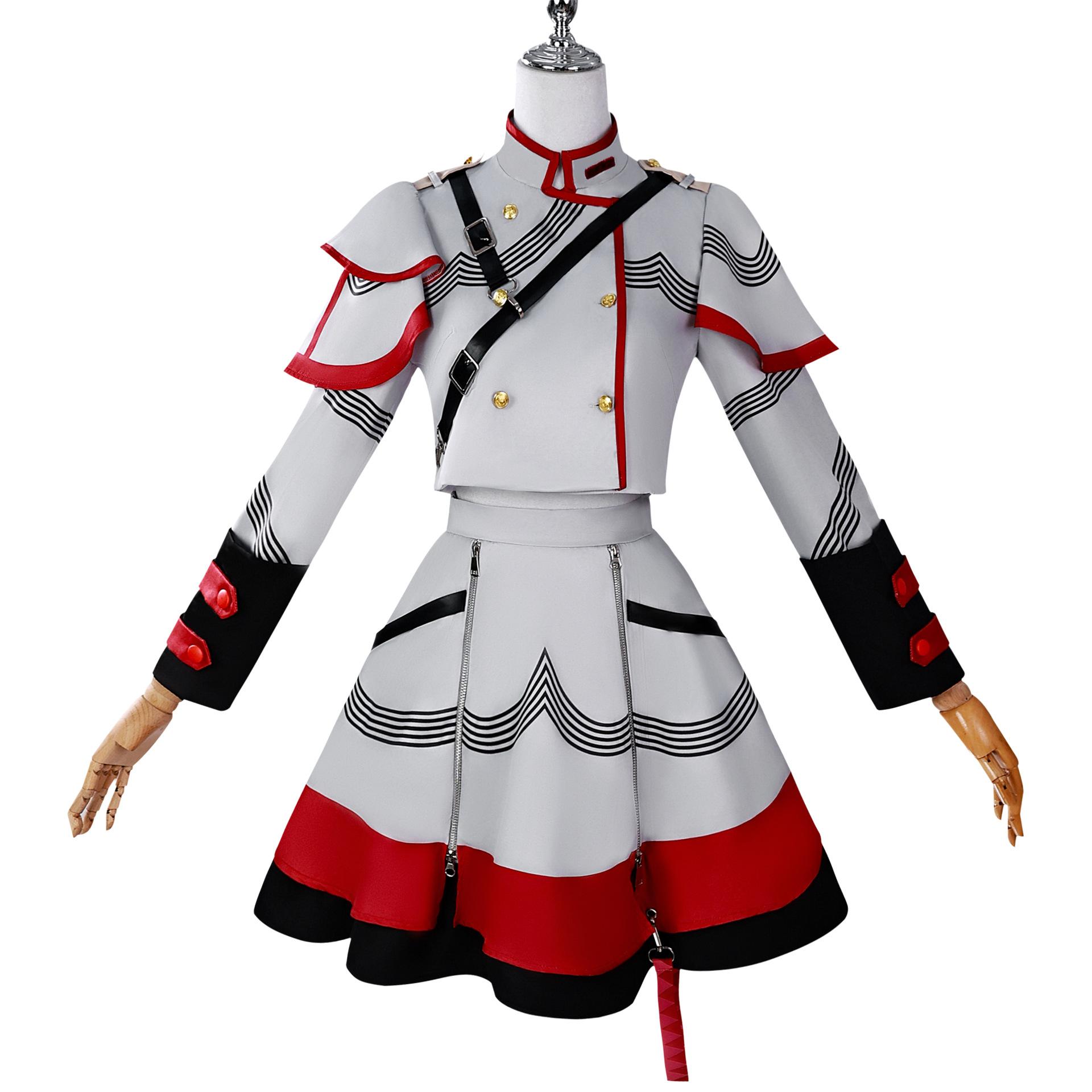 Anime Kasane Teto Cosplay Kostüm Erwachsene Karnevalsuniform Halloween Party Kostüme Maskerade Kostüm für Frauen Spiel XL 55-60kg beige
