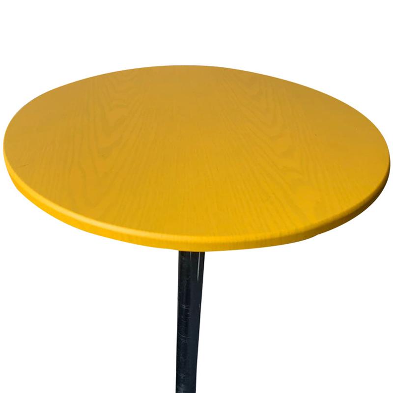 Tischdecke, Stoffschutz, wasserfest, Polyester, runde Tischdecke, Gastronomie, Spanntischdecke mit elastischem Rand 80cm gelb