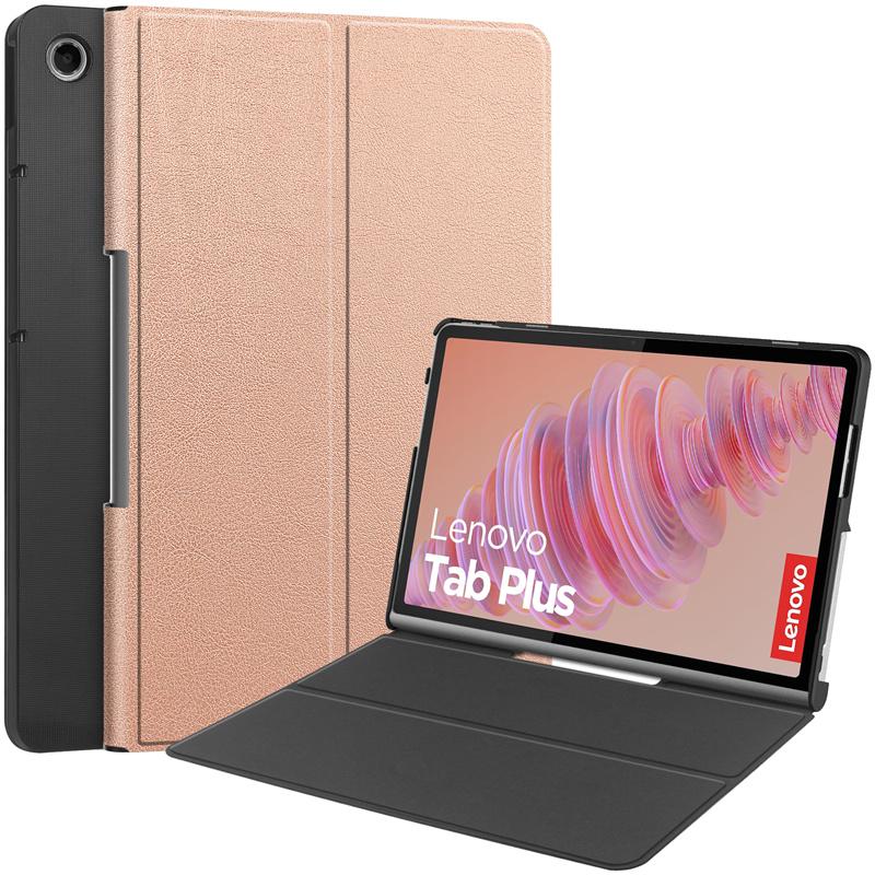 Für Lenovo Tab Plus 2024 Fall 11,5  Süße Farbe PU Leder Flip Stand Abdeckung Für Lenovo tb351fu Xiaoxin Pad Studio Fall Abdeckung Kinder Lenovo Tab Plus 2024 rose gold