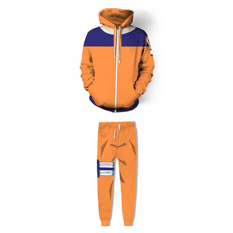 S~5XL Anime Cosplay Kostüm Sets Uzumaki Cosplay Kostüm Warm Hoodie Pullover Hosen Jacke Frühling Herbst Sweatshirts Hoodie Unisex Übergröße 5XL