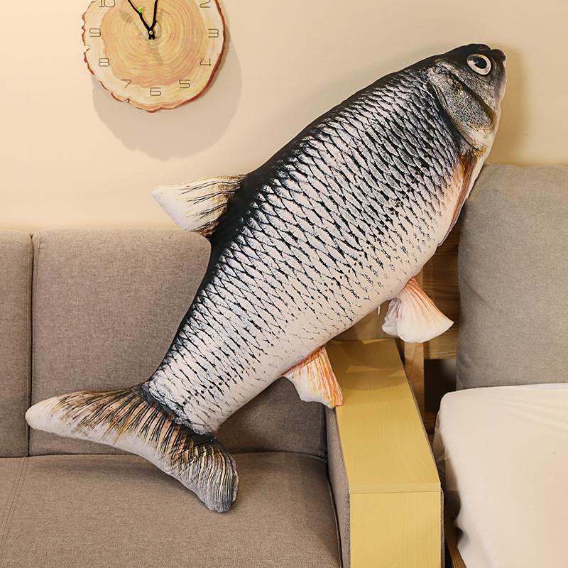 40/60cm 3D Simulation Goldfisch Plüschtiere Stofftiere Weiches Tier Karpfen Plüschkissen Kreatives Sofakissen Kissen Geschenk Kinderspielzeug 40cm