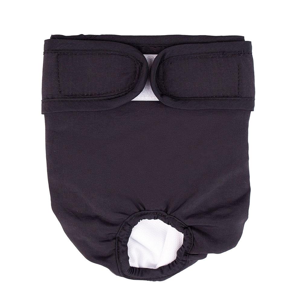 Windelshorts für Hunde, für Welpen, große Hunde, weibliche Hygienehosen, physiologische Höschen, verstellbar, wiederverwendbar, Unterwäsche für kleine Hunde XL schwarz