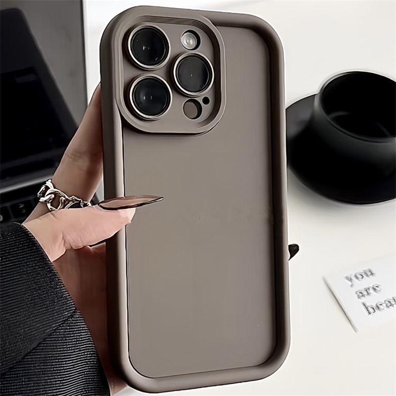 Weiche TPU-Hülle für iPhone 16 14 15 Pro Max 16 Plus 13 12 11 Pro 16e Stoßfester Bumper Bonbonfarben Silikon Handy-Rückseite Abdeckung Funda For iPhone 13 Pro