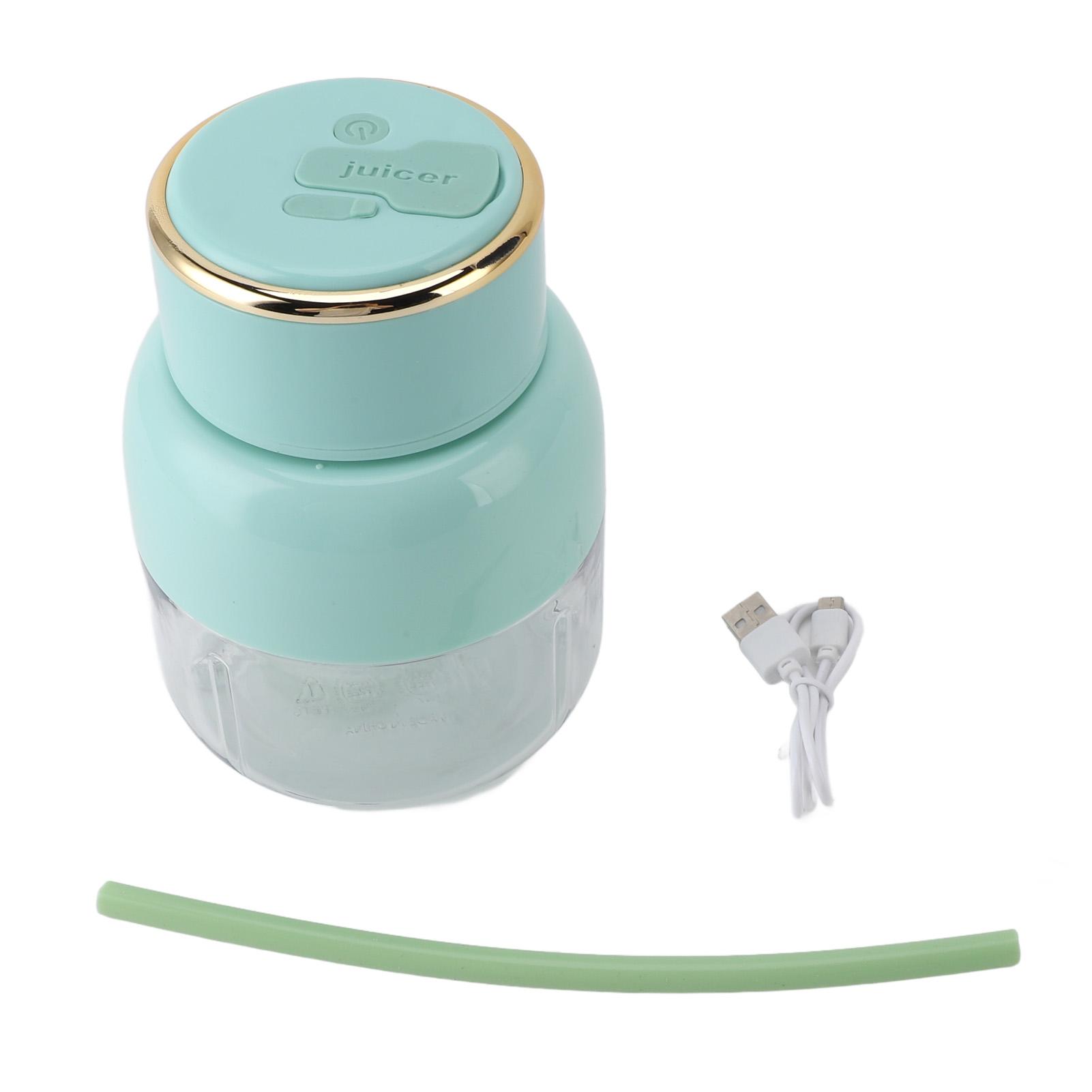 Tragbarer Mixer 800 ml Fassungsvermögen Elektrischer Tragbarer Saftbecher USB Wiederaufladbarer Entsafter Mixer für