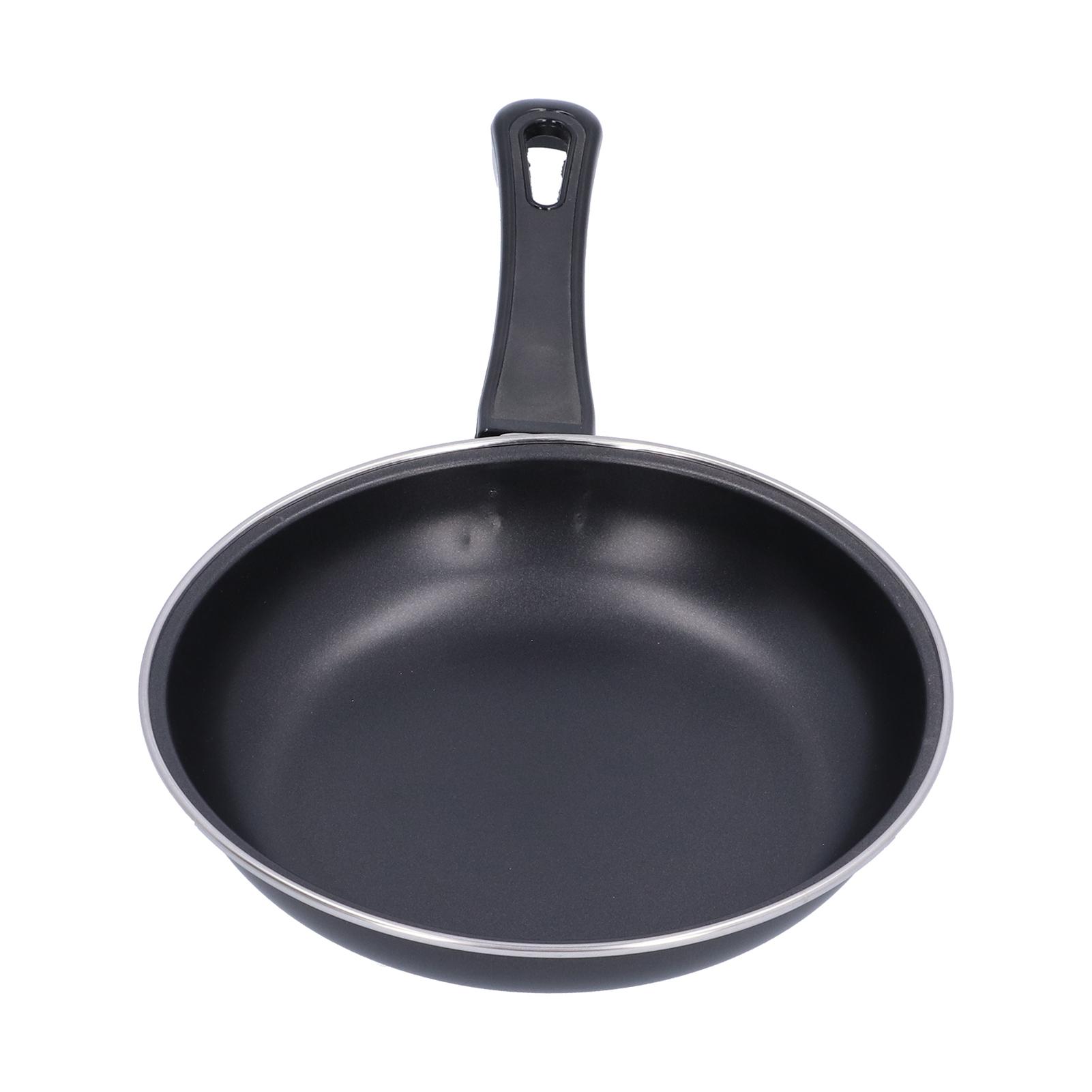 Haushaltsbratpfanne Mini Antihaft-Pfanne Bratpfanne Kochgeschirr für Induktionsherd Gasherd(20CM ) 20CM black