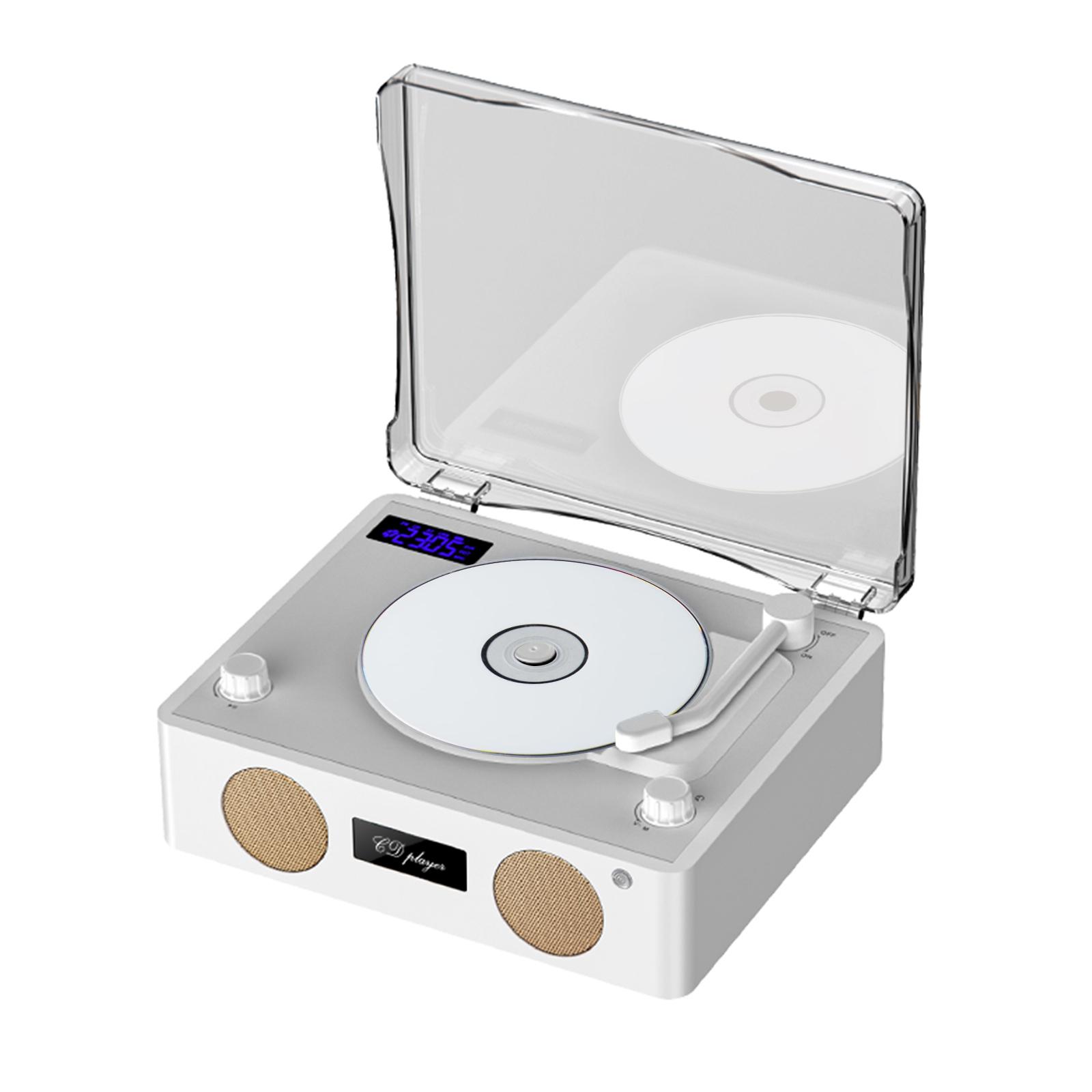Retro CD-Player Wireless BT Lautsprecher FM Radio Multi-funktionale Line-in U Disk Musik Player mit weiß