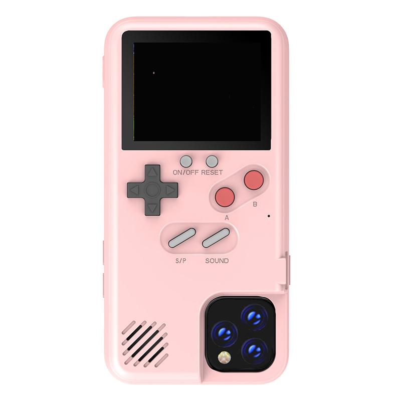 Gameboy Handyhülle, Spielekonsole mit klassischem Spiel-Farbdisplay, spielbare Videospiele, Handyhülle für iPhone 15 13 12 11 14 Pro Max X XR XS Max/S23 S22 iphone 15pro rosa