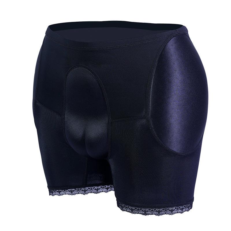 Versteckende Gaff-Panty Formende Hose Herrenunterwäsche für Crossdresser Transgender Drag Queen Cosplay Po-Hebender Shaper Boxershorts L blue