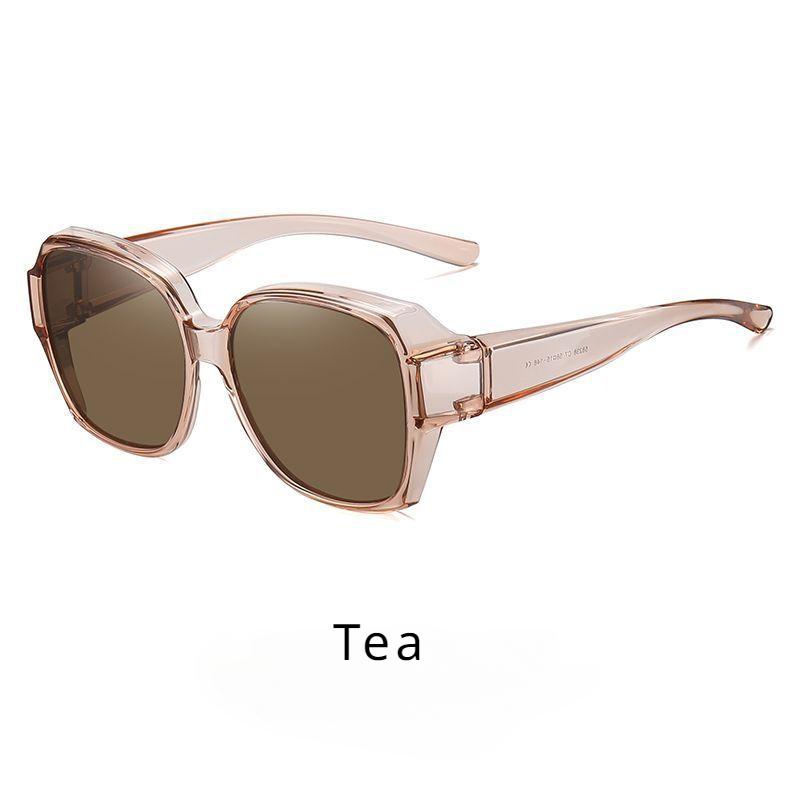 Polarisierte Sonnenbrille für Männer und Frauen, zum Überziehen mit Myopie-Brille, Vintage-Brille für Reisen im Freien, Nachtsicht, Autofahren, UV400-Schutzbrille polaried lens