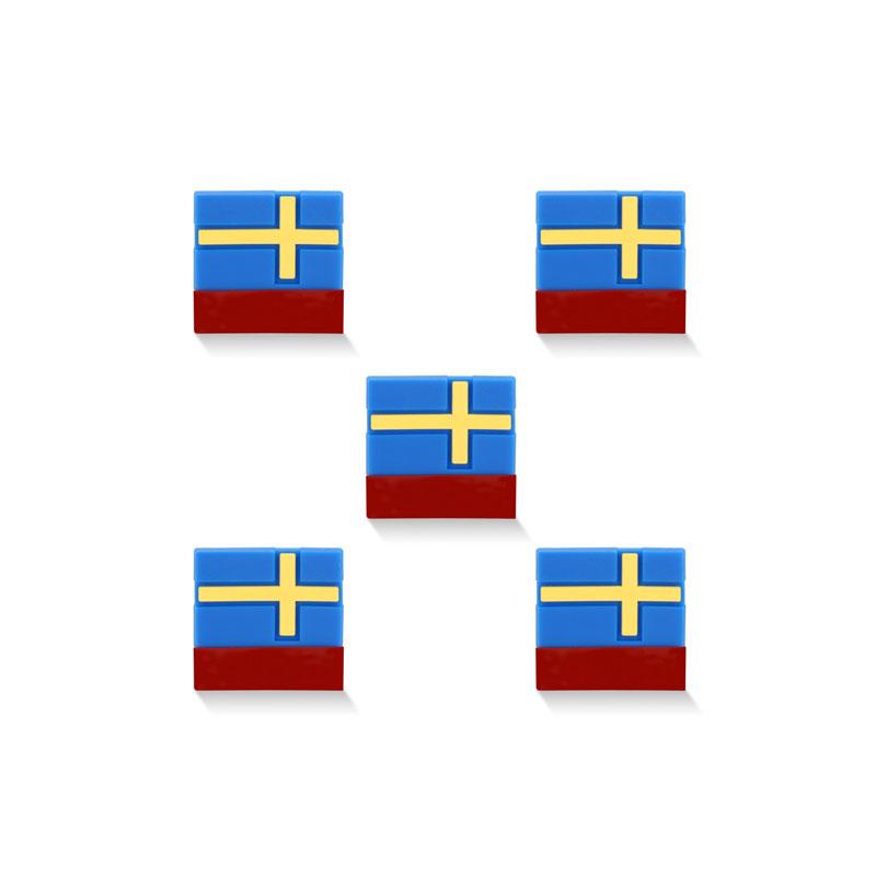 5 Stück Autoaufkleber 3D Schweden Flagge Dekoration Emblem Autotür Kofferraum Kühlergrill für XC40 XC60 XC90 V90 S90 S60 Kostenloser Aufkleber Körper