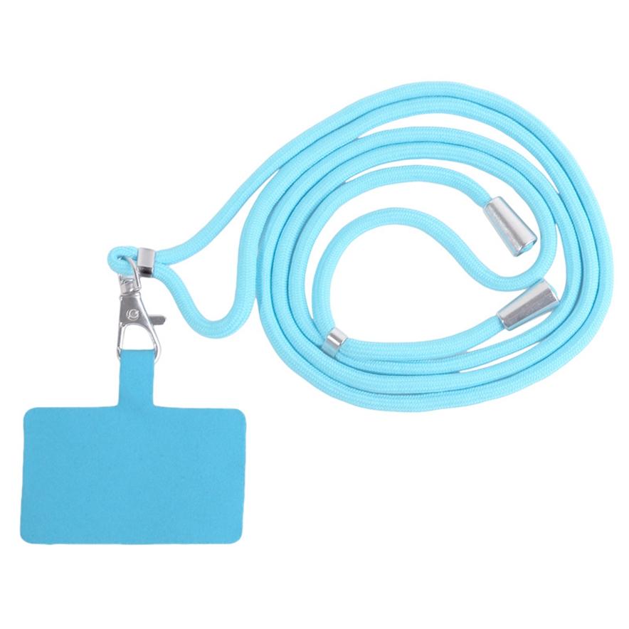 Home Supplies Handy-Clip-Umhängeband, Anti-Verlust-Lanyard, Outdoor-Reise-Handy-Kartenhalter-Lanyard himmelblaue
