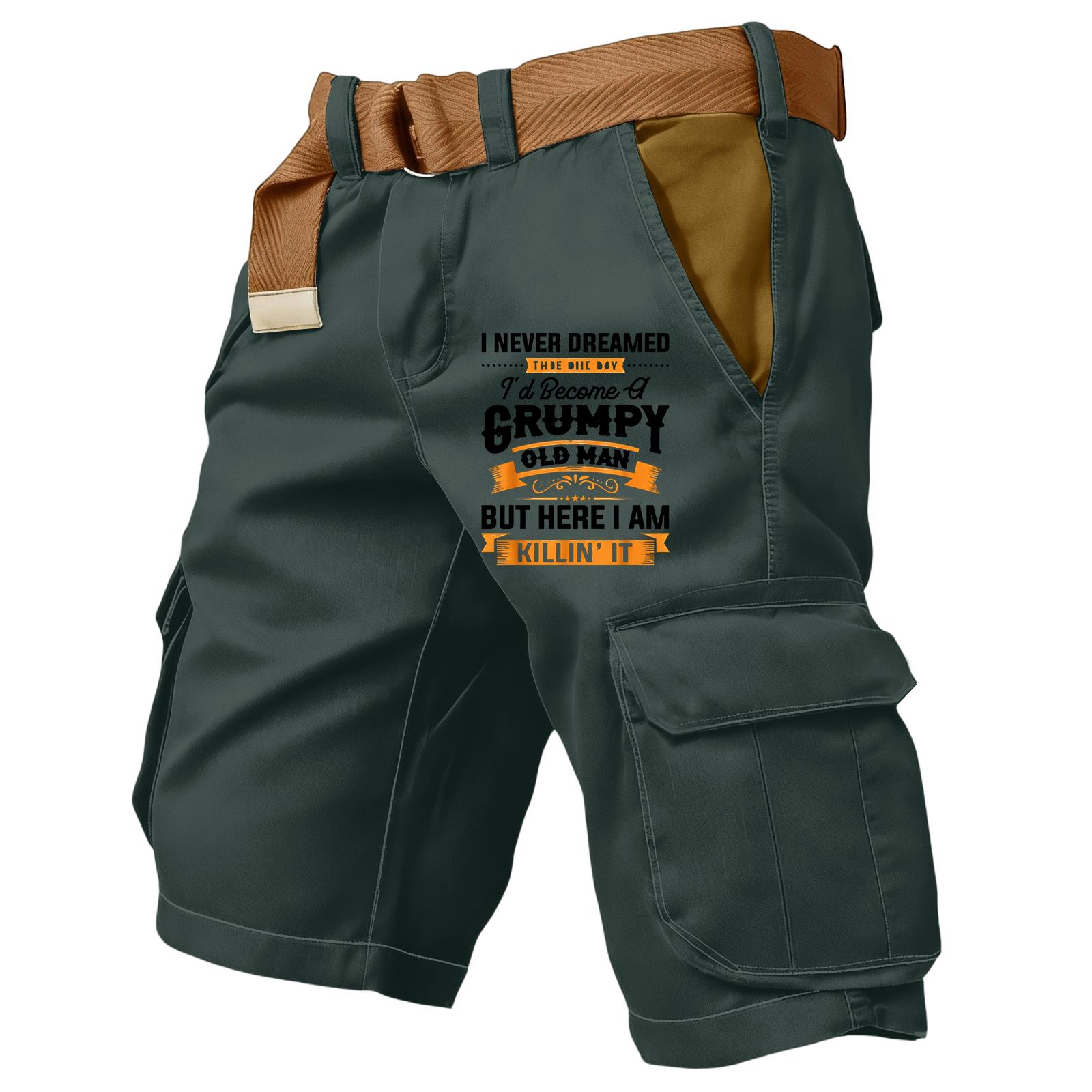 Herren Cargo-Shorts Lässige Passform mit mehreren Taschen Herren Arbeitsshorts für den täglichen Gebrauch Herrenshorts Cargo für Outdoor-Aktivitäten Cargo-Shorts für Herren XXL dunkelblaue
