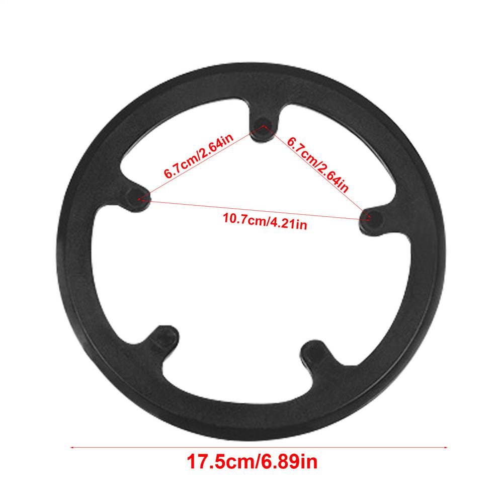 Fahrrad Kettenblatt Schutz 40 Zähne 5 Loch Robust Abdeckung für Mountainbike Kette Mountainbike Kettenblatt Schutz black
