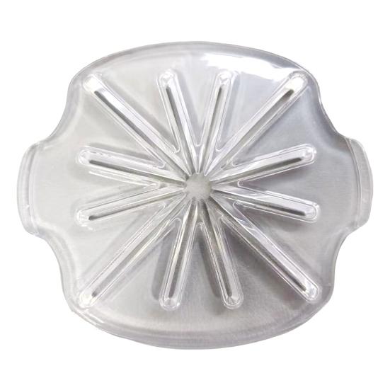 Spritzschutz für KitchenAid-Mixer, leicht zu reinigender Spritzschutz, Schaberklinge für Küchenmaschinen mit kippbarem Kopf, kompatibel mit Schneebesen mit 6 Drähten Arc-shaped reinfarbig