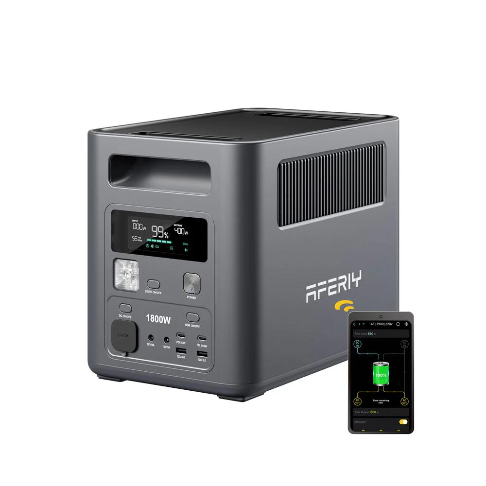 AFERIY P180 – Powerstation – Tragbare Powerstation Nomad1800, 1800W 1024Wh