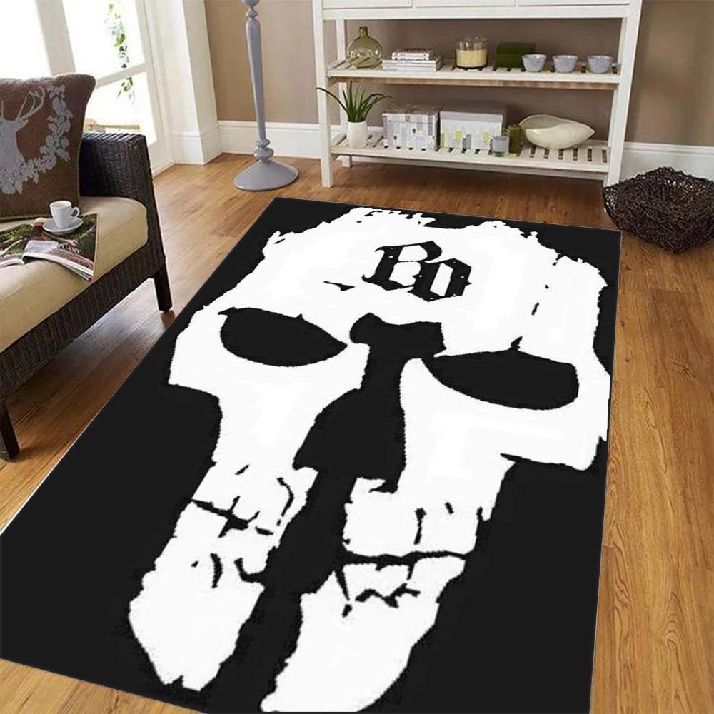 Deutschland Böhse Onkelz Teppich für Wohnzimmer Schlafzimmer Heimdeko Cool Rutschfest Waschbare Fußmatte Küche Couchtischmatte 80*120cm