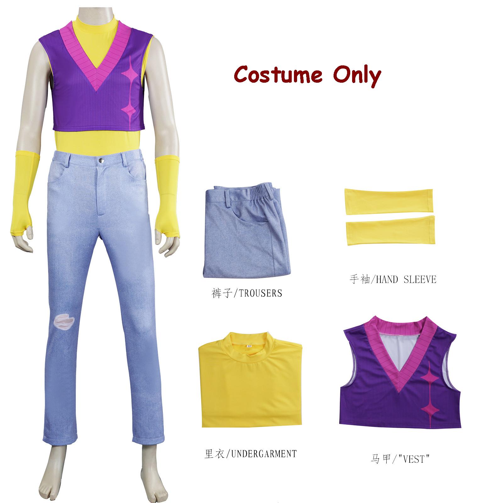 Kinder Mystery Cosplay Kleidung Set Perücke KDPop KPDH Anime Saja Jungen Soda Pop Mystery Cosplay Mädchen Halloween Kostüm Erwachsene Männer Adult XXXL&Mystery Saja Boys
