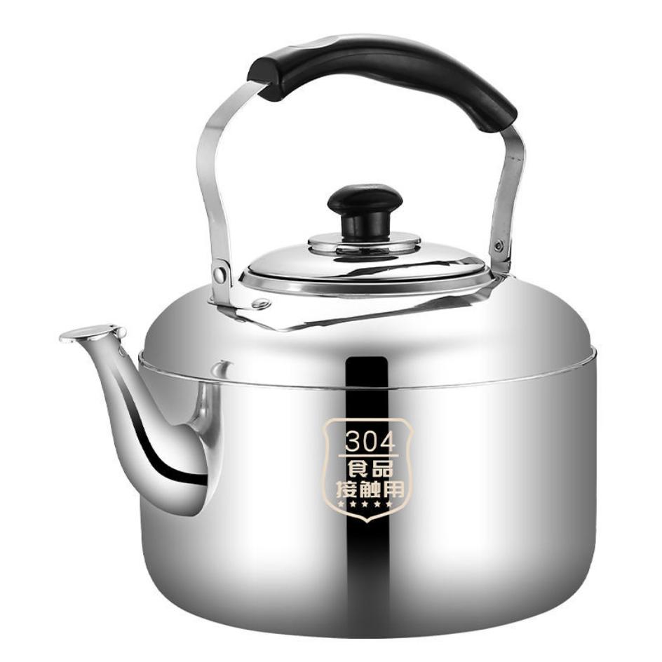 304 Edelstahl verdickte Pfeife Wasserkocher mit großer Kapazität, Gas-Haushaltskessel, kochender Wasserkocher, Gasherd, Induktionsherd 4L