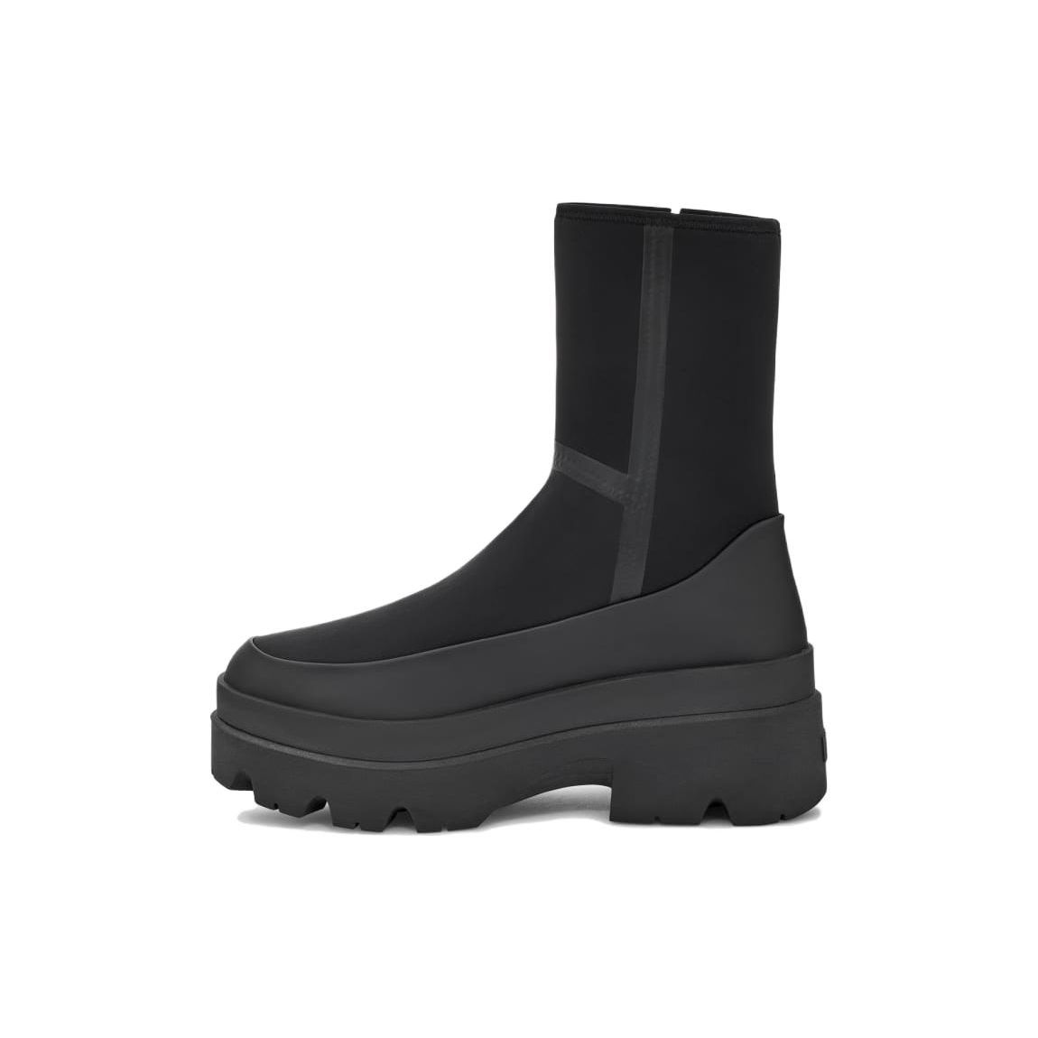 UGG Gummi Runde Zehenpartie Reißverschluss Stiefeletten 6,3 cm Damen Stiefeletten Schwarz 1143843-BLK 37.5