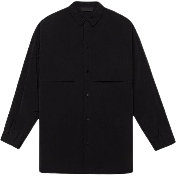 Fear of God Essentials Militär-Nylon-Overshirt Schwarz Herren Oberbekleidung 186BT244320F M