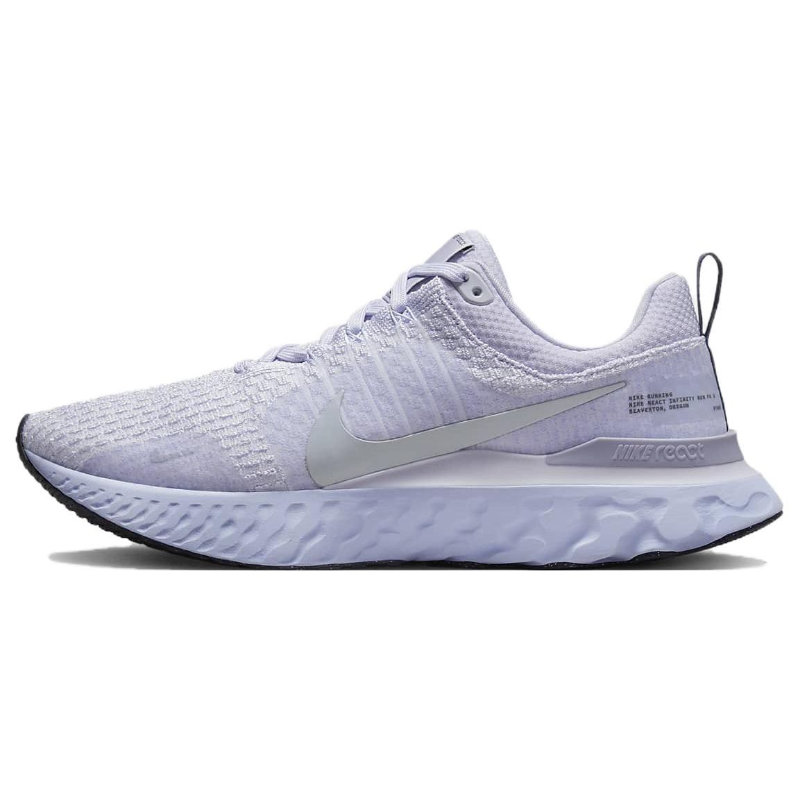 Nike React Infinity Run Flyknit 3 Palest Purple Herren-Sneaker Oxygen-Lila Gridiron Indigo-Haze DZ3014-500 41 gray