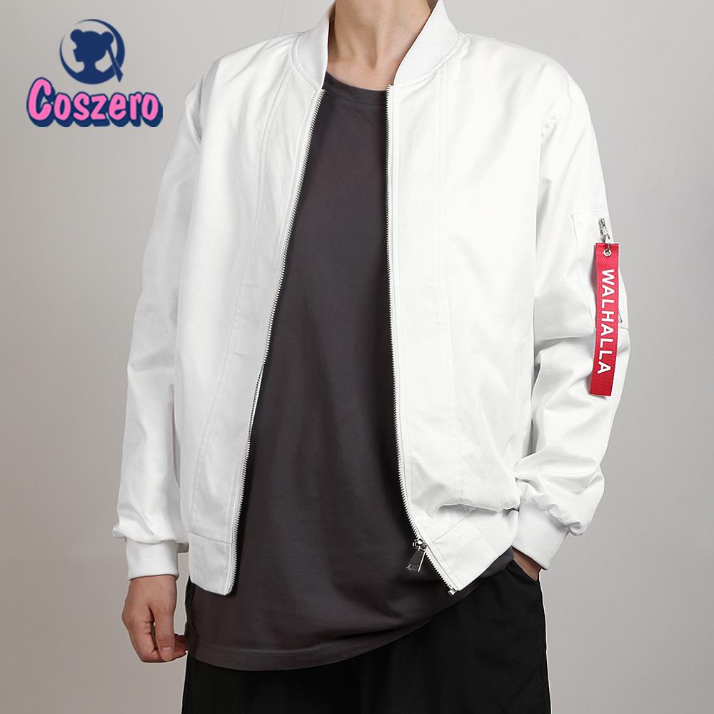 Kazutora Hanemiya Cosplay Tokyo Revengers Kostüme Weißer Mantel Valhalla Uniform Baseball Mantel Mikey Draken Halloween XL weiß