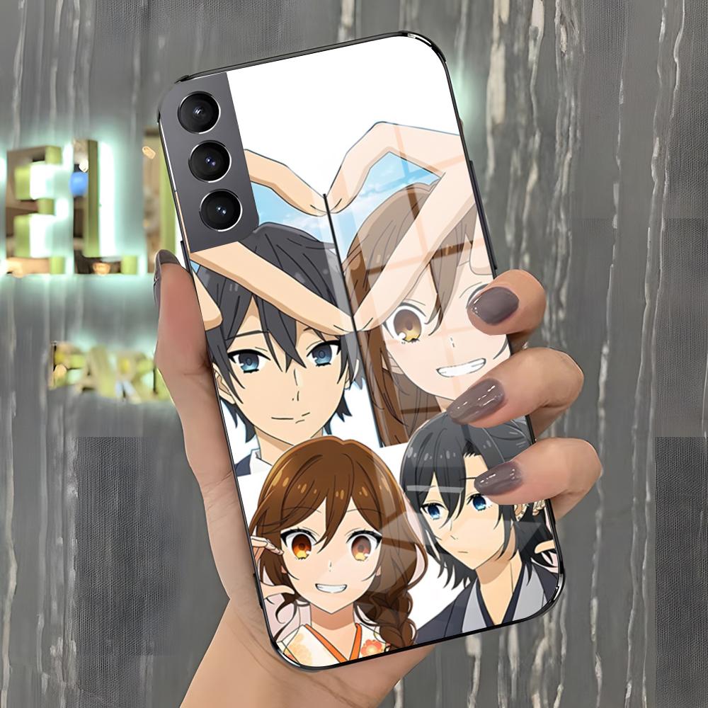 Japanisches Anime Horimiya Handyhülle Für Samsung S26 S25 Plus S20 S20 Plus S22 Ultra S23 FE S21 Plus S21 Ultra Glasabdeckung Samsung S23 Plus