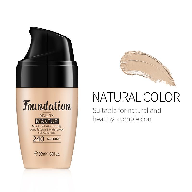 LAIKOU 30ml/Flasche Professionelles Make-up-Grundlagen-Make-up für das Gesicht Concealer in natürlicher Farbe Matt Dauerhaftes Grundierungs-Make-up 240