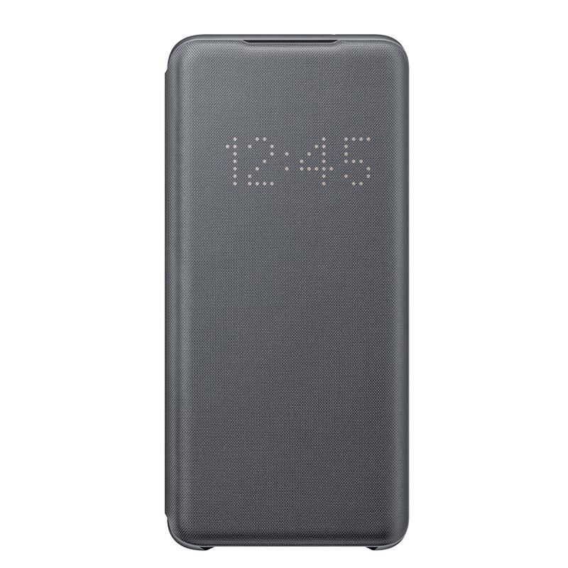Original LED Smart View Flip Handyhülle für Samsung Galaxy S20 S20+ S20 Ultra 5G LED Wallet Cover For Galaxy S20 grau