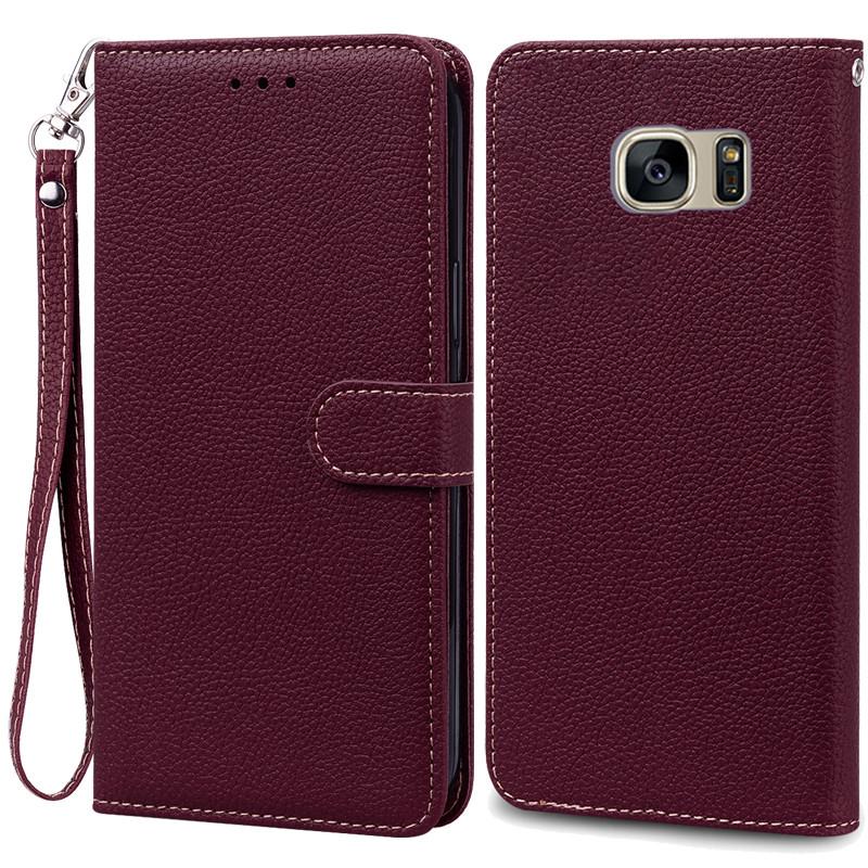 S7Edge Fall Für Samsung Galaxy S7 Fall Leder Brieftasche Auf Für Samsung S7 Rand Fall Weiche Flip-Cover Für Samsung s7 S 7 Rand Fundas For Samsung S7