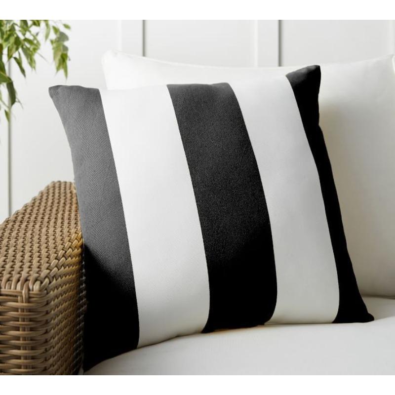 Modernes gestreiftes Kissen im Ins-Stil Mehrfarbiger Kissenbezug Kissen Heim Sofa Kissen Kissenbezug Beidseitig