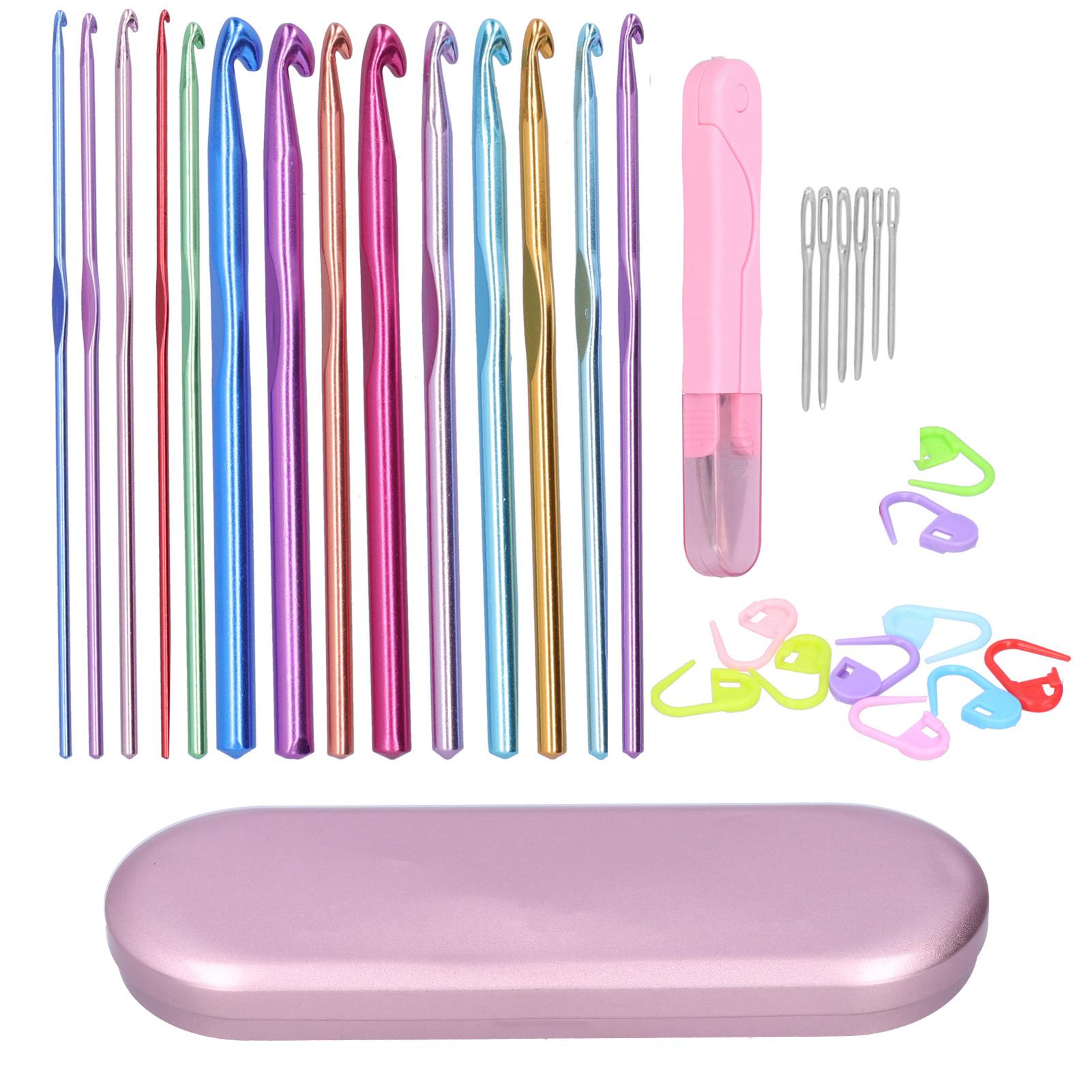 Häkelnadelset Alumina Häkelnadel Bunt Pullover Strickwerkzeuge Haushaltswaren Roségold rose gold