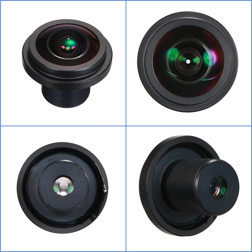 1,7 mm Fisheye-Objektiv HD 5,0 Megapixel M12-Halterung 1/2,5 Zoll F2.0 für CCTV-IP-Kamera 180 Grad Weitwinkel Pa schwarz