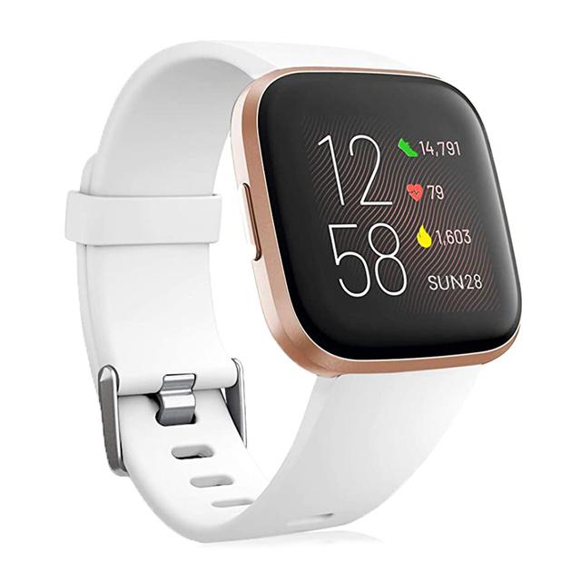 Silikon-Ersatzband für Fitbit Versa 2 Smart Watch Zubehör Armband für Fitbit Versa/Versa Lite S-(140-190mm)