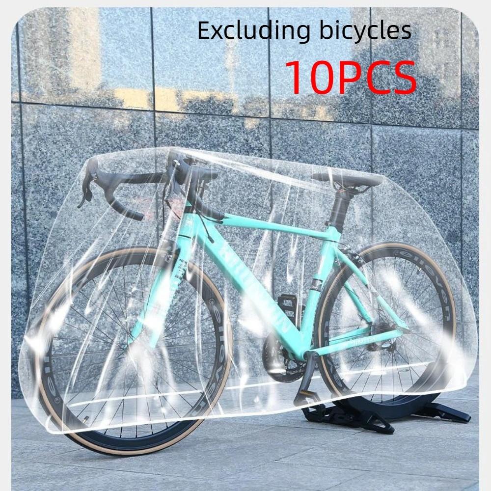 10 Stück Staubdichte Fahrradabdeckung Sonnenschutz Fahrradabdeckung Regendichte Motorradabdeckung Fahrradzubehör transparent