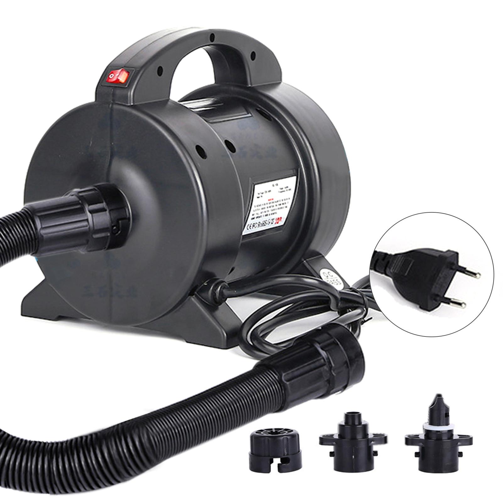 Tragbare 1600-W-Elektropumpe, Luftmatratzenpumpe, schnelles Aufblasen, elektrische Luftpumpe, Inflator, Deflator EU Plug